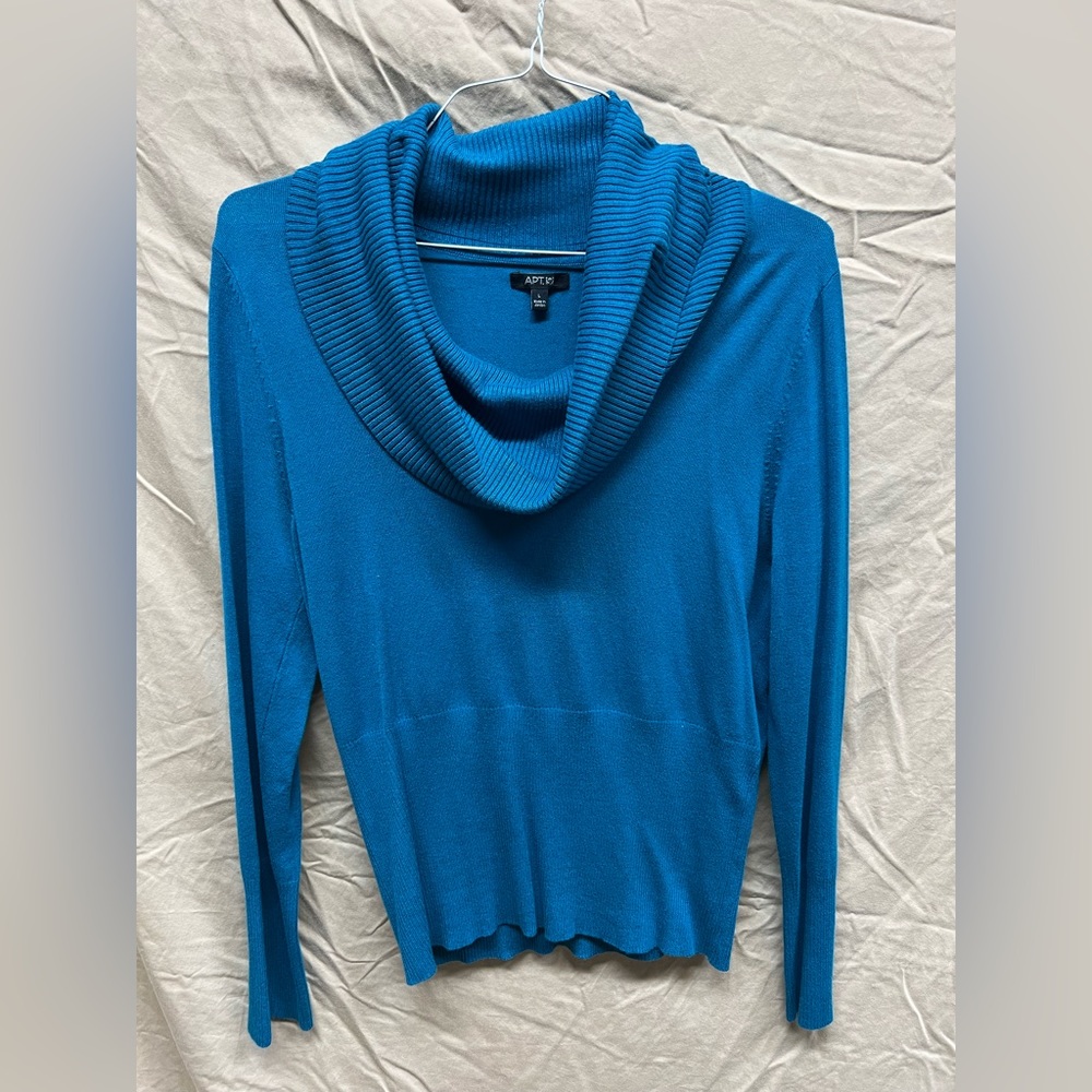 Apt. 9 Teal Cowl Neck Sweater
